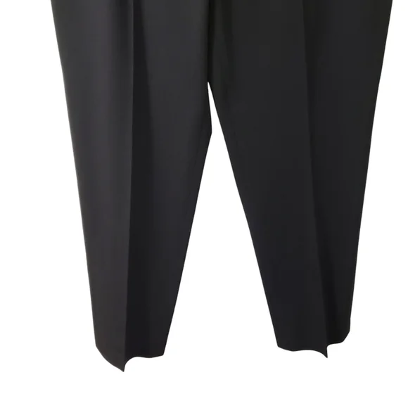 Talbots Womens Stretch Black Flat Front Career Trouser Dress Pants Sz 14 - Picture 3 of 12